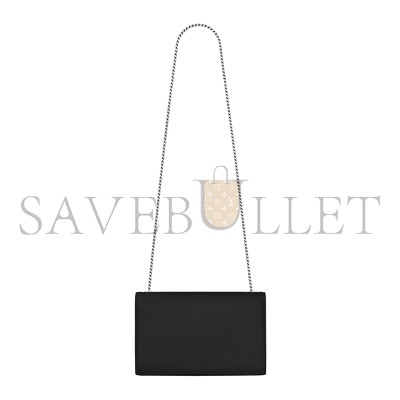 YSL KATE MEDIUM IN GRAIN DE POUDRE EMBOSSED LEATHER 364021BOW0N1000 (24*14.5*5.5cm)