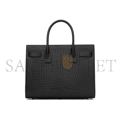 YSL SAC DE JOUR IN CROCODILE-EMBOSSED LEATHER-BABY 421863DND1N1000 (26*20.5*12.5cm)