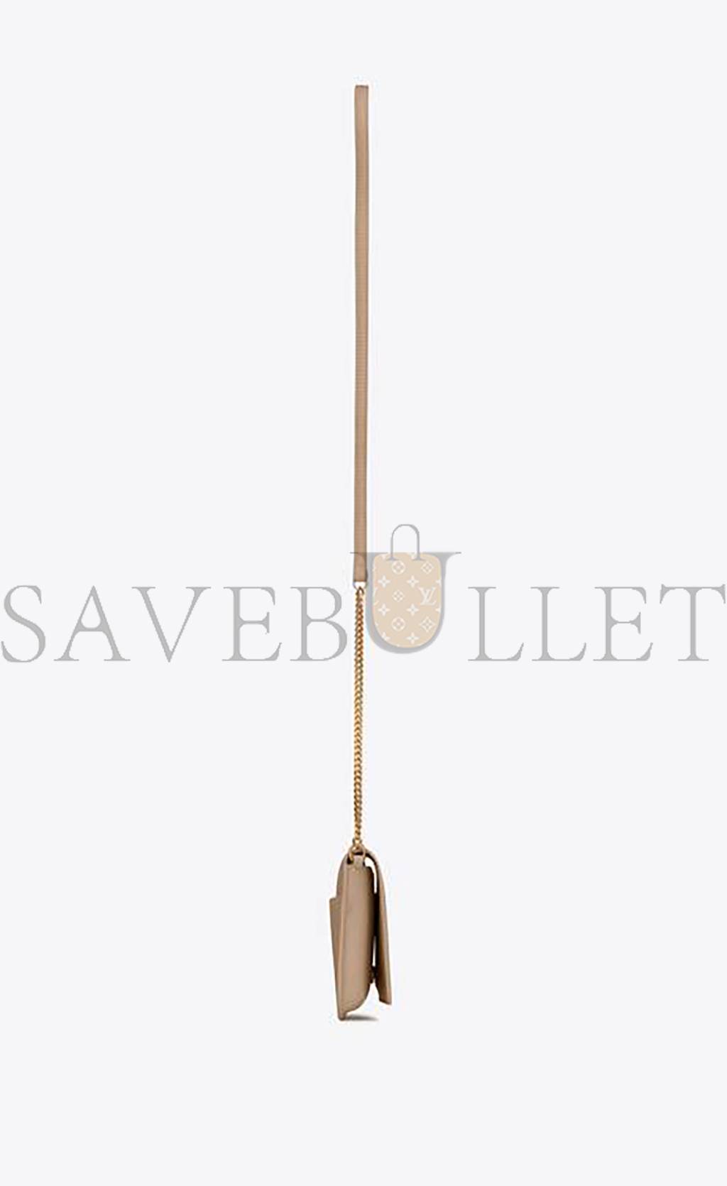 YSL CASSANDRE PHONE HOLDER WITH STRAP IN SMOOTH LEATHER 6350950U40J2721 (18*11*2.5cm)