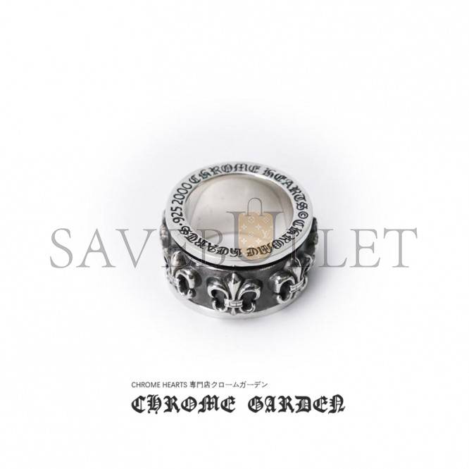 CHROME HEARTS BS FLEUR SPINNER RING