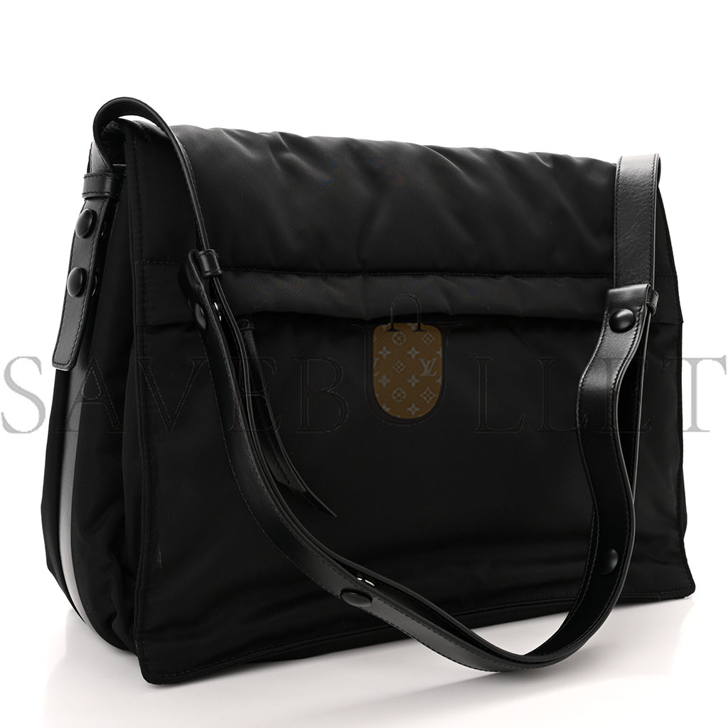 PRADA RE-NYLON SMALL PADDED SHOULDER BAG BLACK (36*29*15cm)