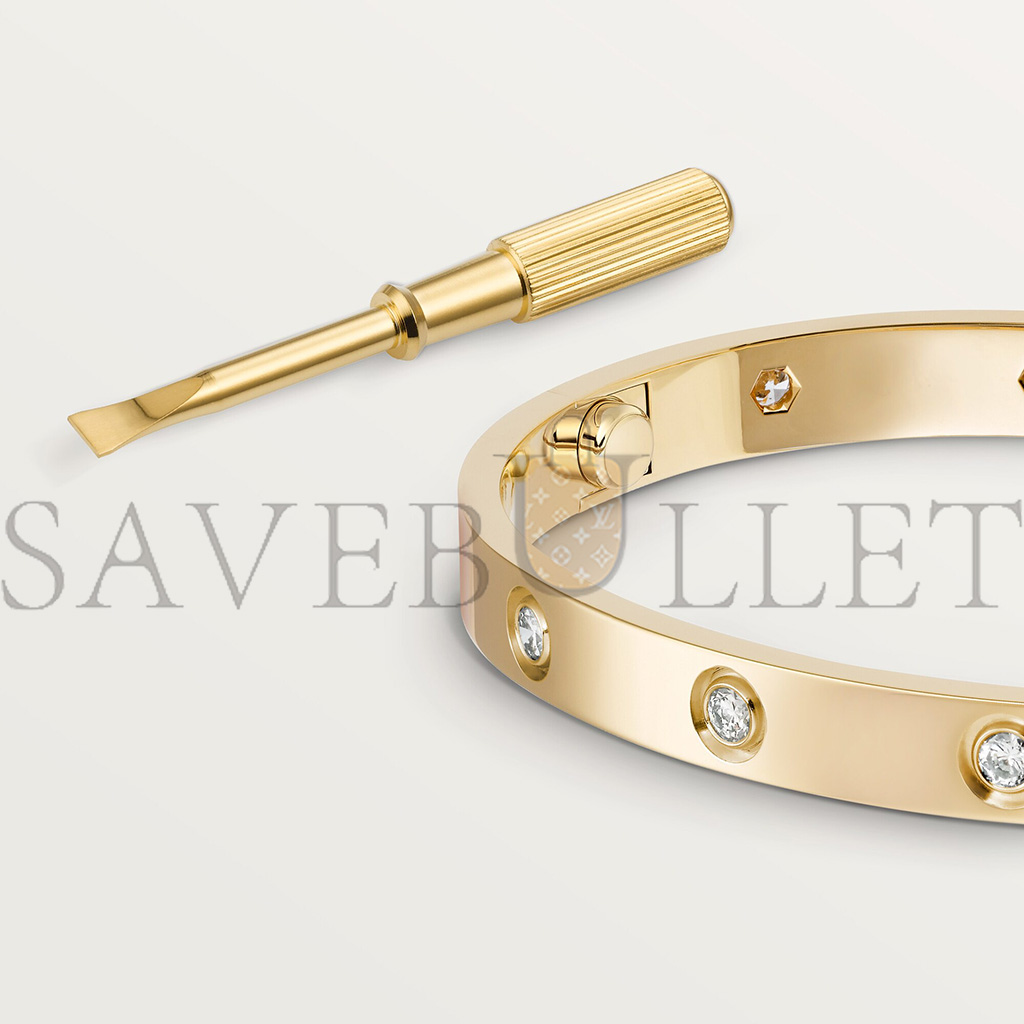 CARTIER  LOVE BRACELET, 10 DIAMONDS  B6070317