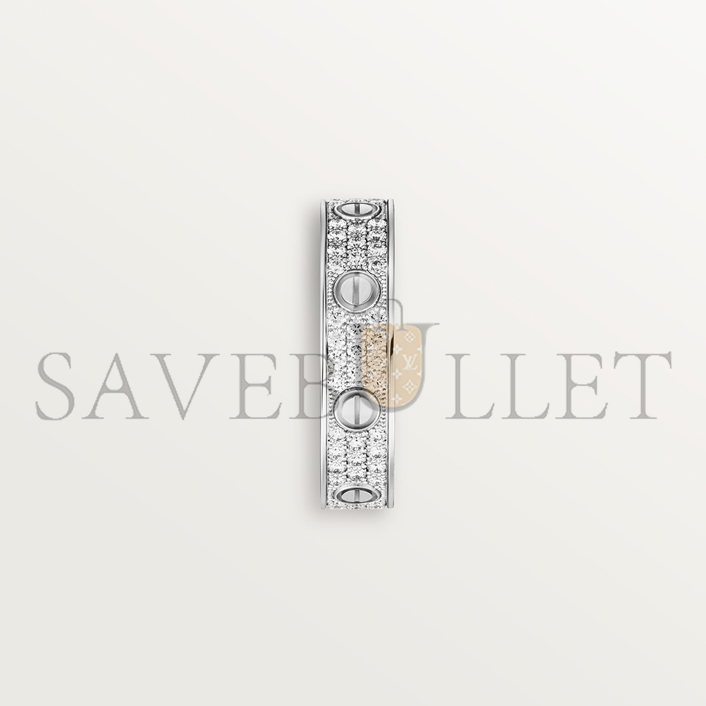 CARTIER  LOVE WEDDING BAND, DIAMOND-PAVED B4083400