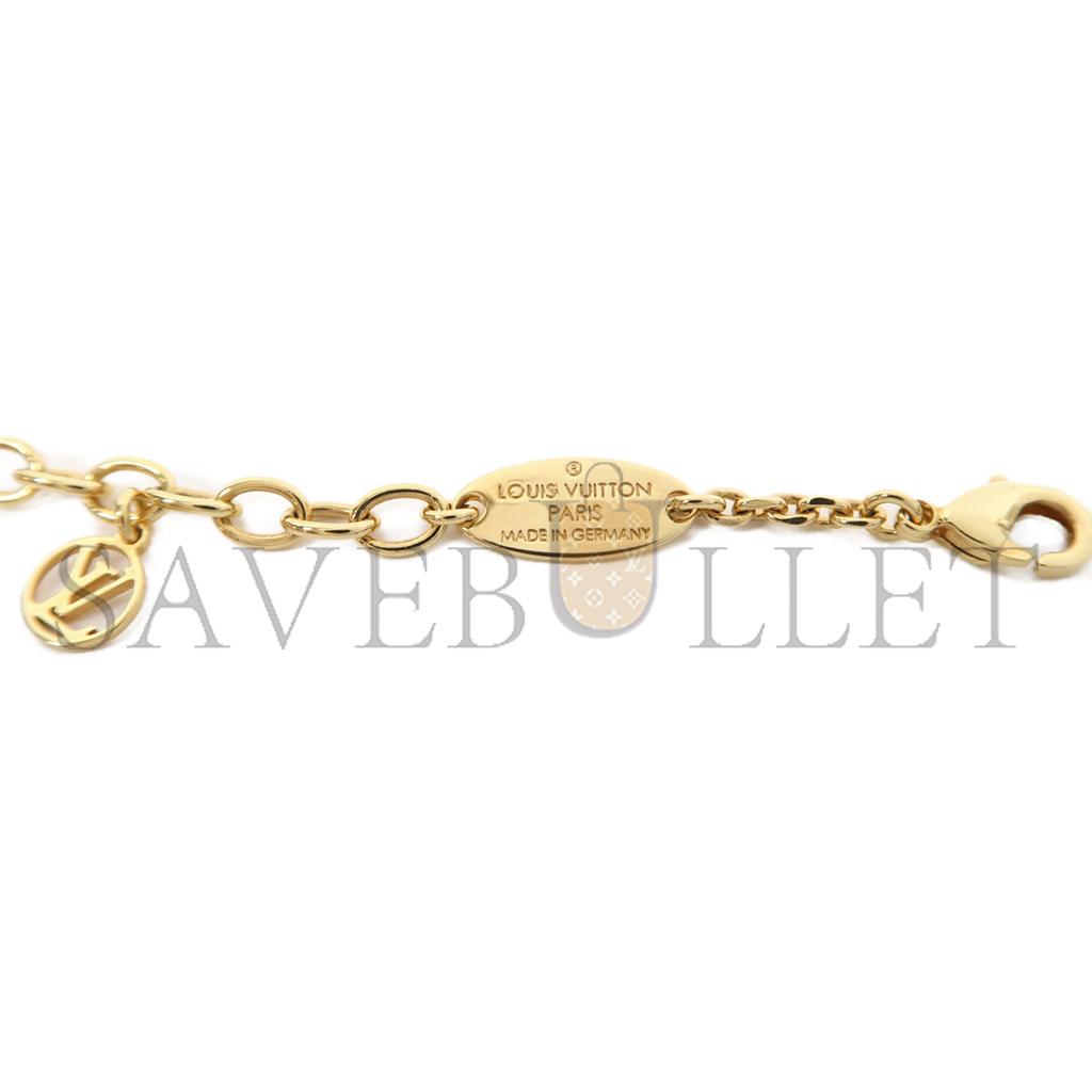 LOUIS VUITTON NECKLACE BLOOMING GOLD M64855