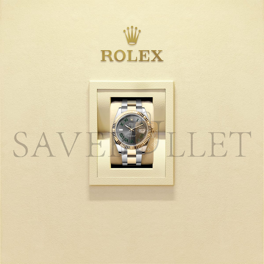 ROLEX DATEJUST 41 OYSTER, 41 MM, OYSTERSTEEL AND YELLOW GOLD WATCH 126333