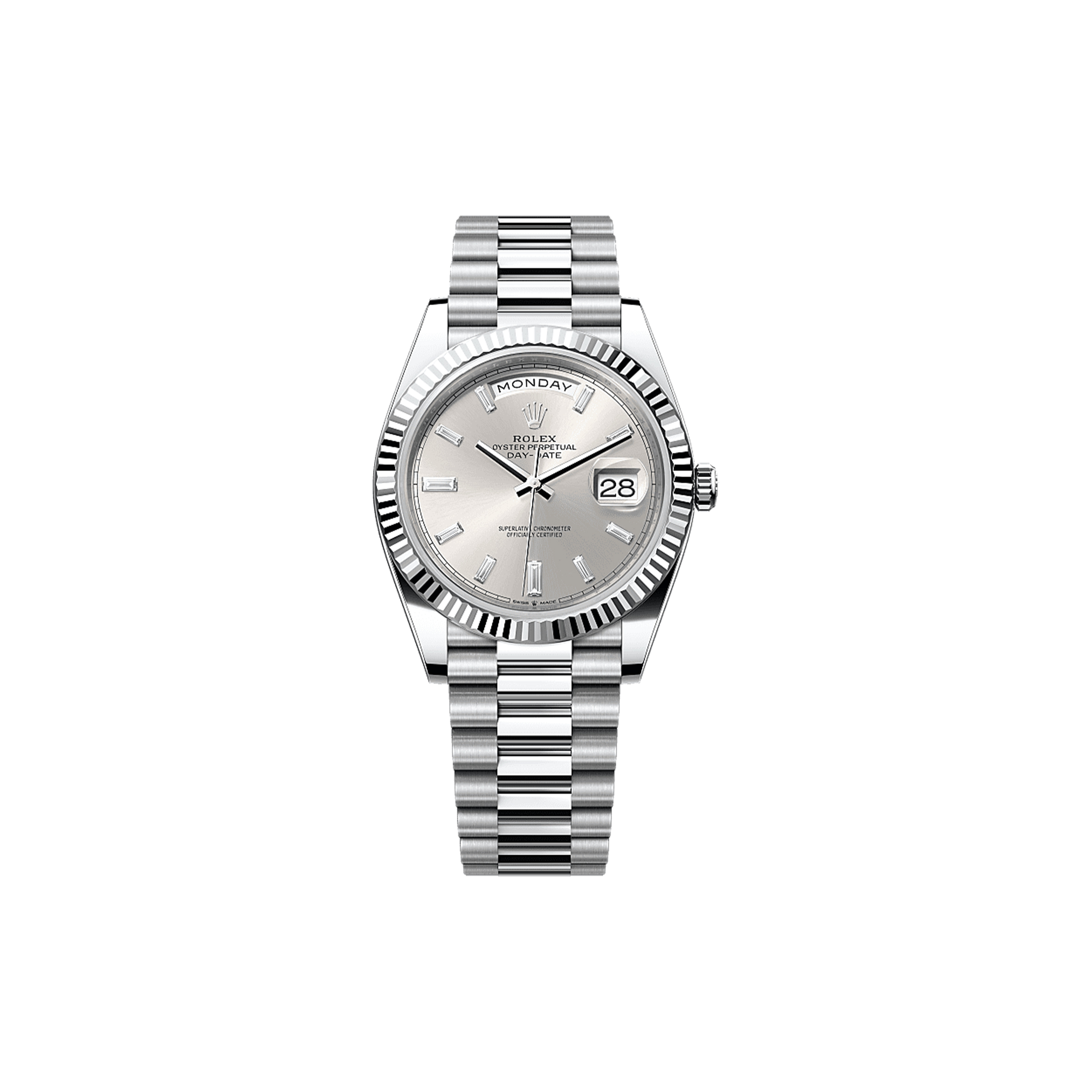 ROLEX DAY-DATE 40 OYSTER, 40 MM, PLATINUM WATCH 228236-0002