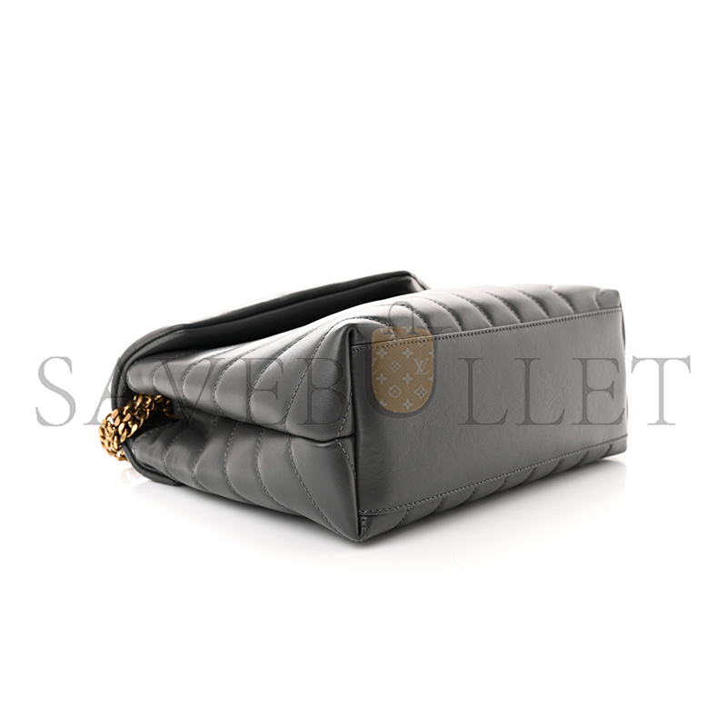 YSL LOULOU SMALL CHAIN BAG IN QUILTED LEATHER 494699027612 (23*17*9cm)