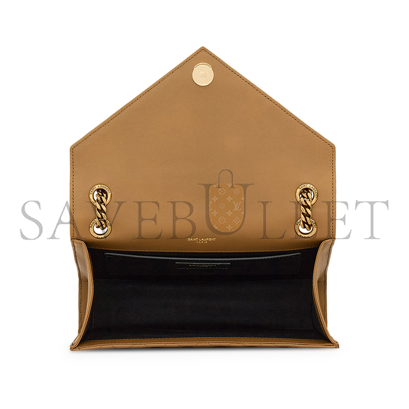 YSL ENVELOPE MEDIUM IN QUILTED GRAIN DE POUDRE EMBOSSED LEATHER 600185BOW973334 (24*17.5*6cm)