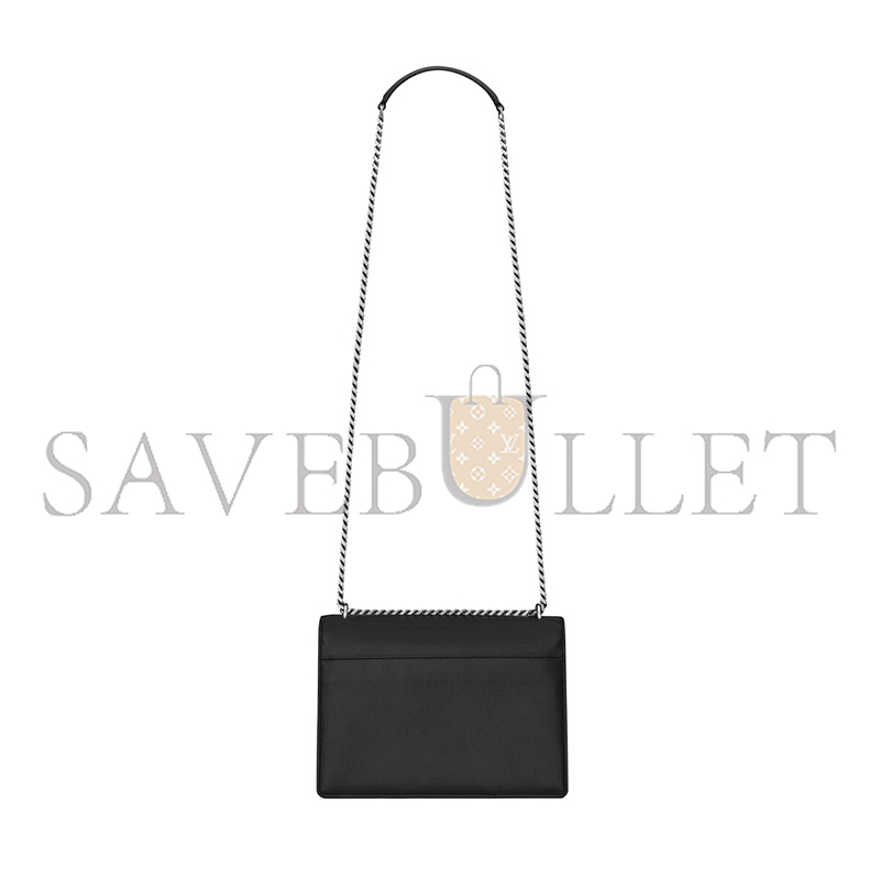 YSL SUNSET MEDIUM IN SMOOTH LEATHER 442906D420N1000 (22*15*6.5cm) YSL SUNSET MEDIUM IN SMOOTH LEATHER 442906D420N1000 (22*15*6.5cm)