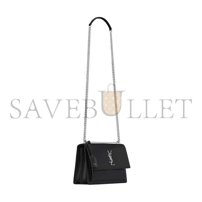 YSL SUNSET MEDIUM IN SMOOTH LEATHER 442906D420N1000 (22*15*6.5cm) YSL SUNSET MEDIUM IN SMOOTH LEATHER 442906D420N1000 (22*15*6.5cm)