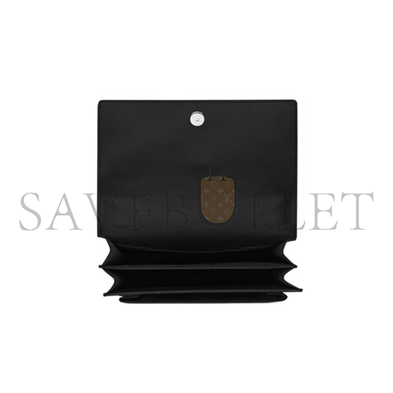 YSL SUNSET MEDIUM IN SMOOTH LEATHER 442906D420N1000 (22*15*6.5cm) YSL SUNSET MEDIUM IN SMOOTH LEATHER 442906D420N1000 (22*15*6.5cm)