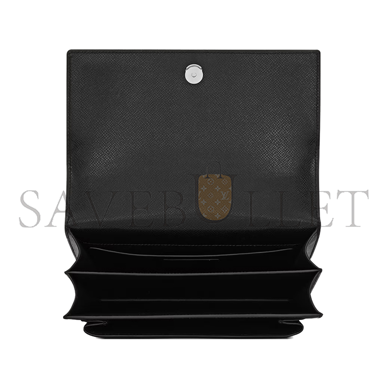 YSL SUNSET MEDIUM IN COATED-BARK LEATHER 442906H3Z0N1000 (22*16*6.5cm)