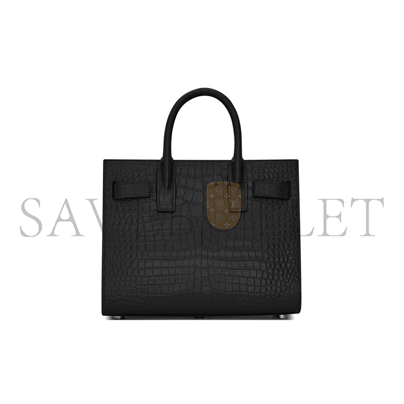 YSL SAC DE JOUR IN CROCODILE-EMBOSSED LEATHER-NANO 392035DND1N1000 (22*18*10.5cm) YSL SAC DE JOUR IN CROCODILE-EMBOSSED LEATHER-NANO 392035DND1N1000 (22*18*10.5cm)