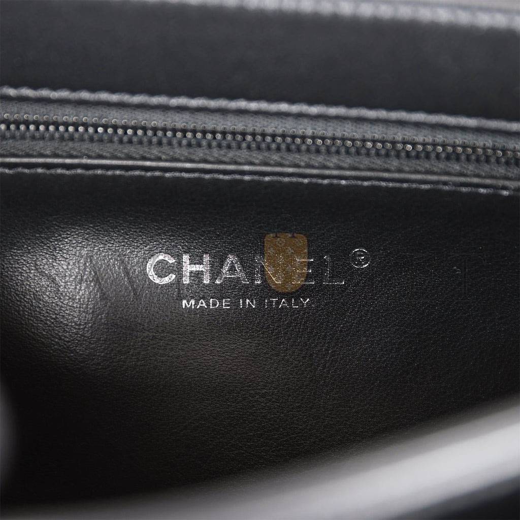 CHANEL LARGE TRENDY CC BAG SO BLACK LAMBSKIN BLACK HARDWARE (25*17*12cm)