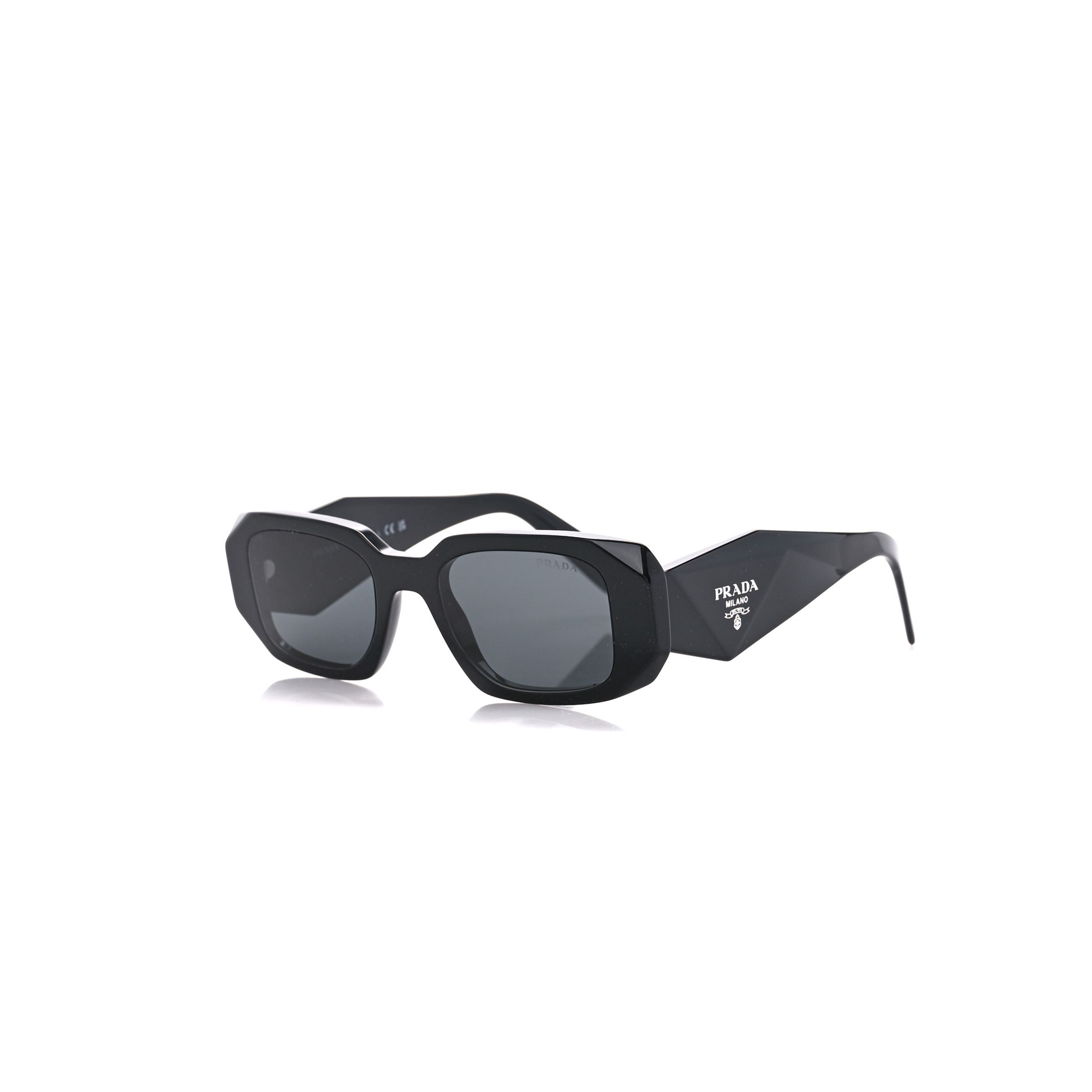 PRADA ACETATE SYMBOLE SUNGLASSES SPR 17W BLACK