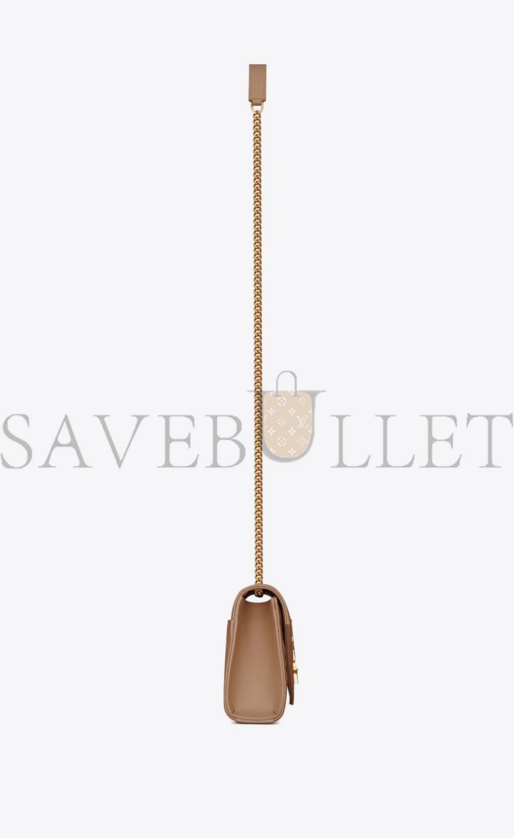 YSL ENVELOPE SMALL BAG IN MIX MATELASS&EACUTE; GRAIN DE POUDRE EMBOSSED LEATHER 600195BOW912346 (21*13*6cm)