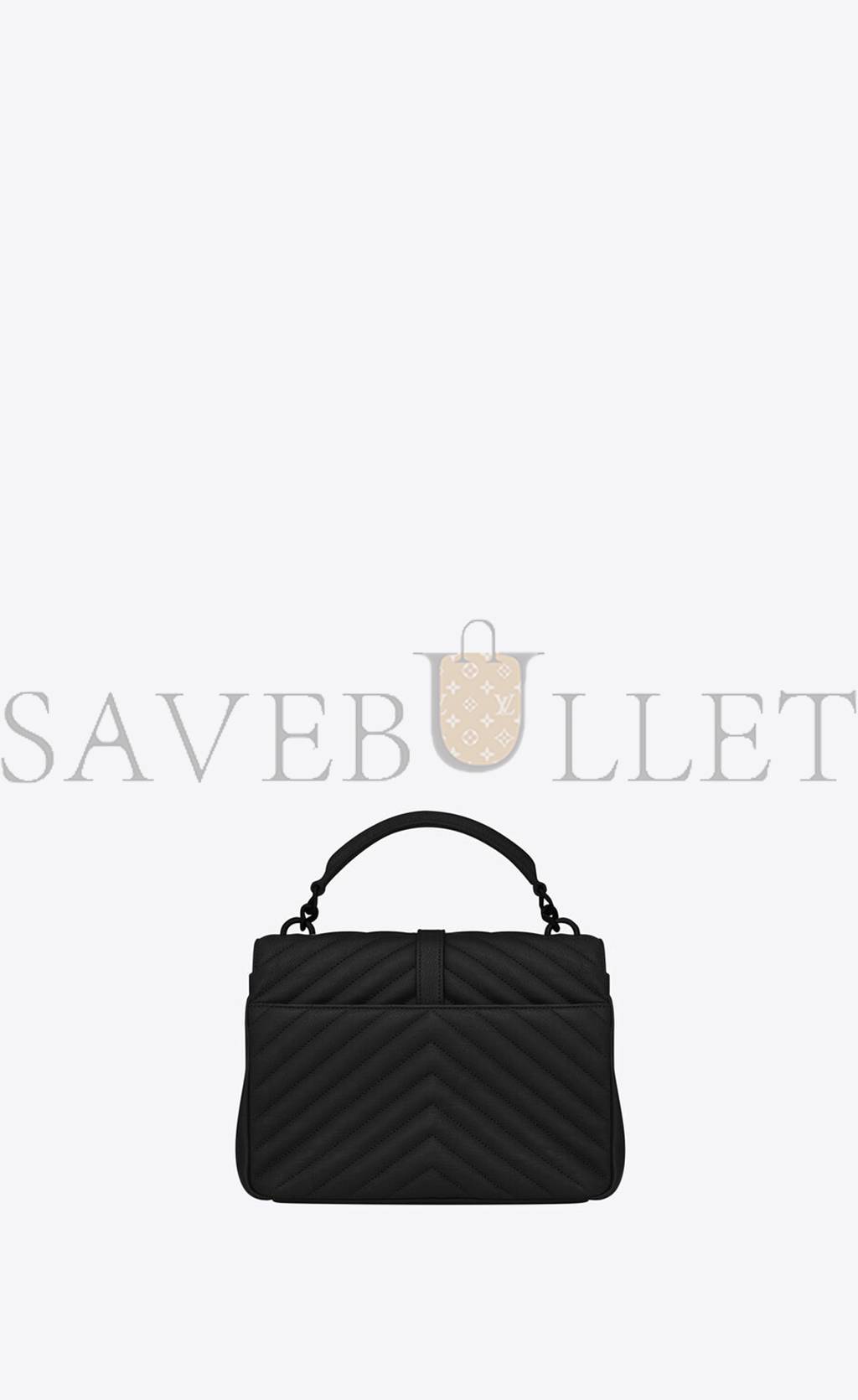 YSL COLLEGE MEDIUM CHAIN BAG IN QUILTED LEATHER 600279BRM081000 (24*17*6.5cm)