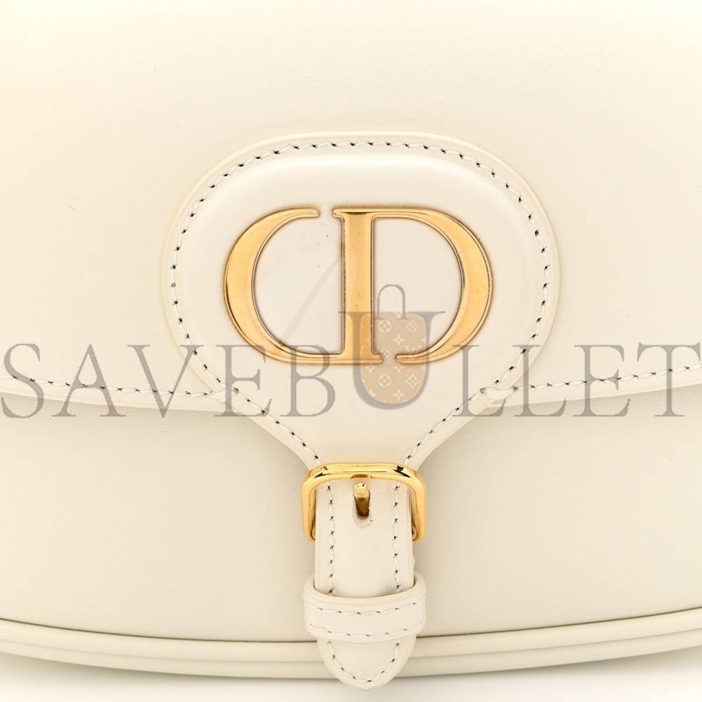 DIOR BOX CALFSKIN EAST WEST BOBBY BAG LATTE (21*12*5.1cm)