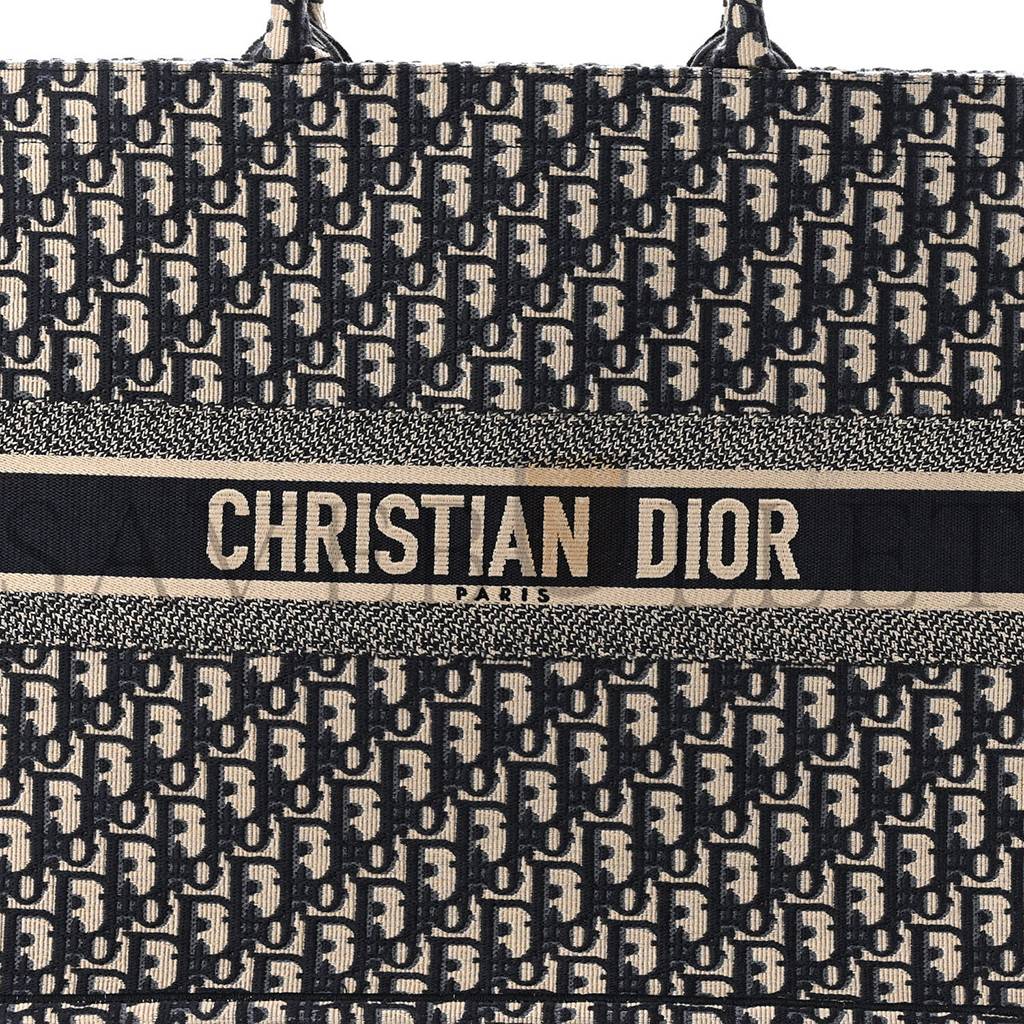 DIOR OBLIQUE LARGE BOOK TOTE BLUE MULTICOLOR (42*35*17.8cm)