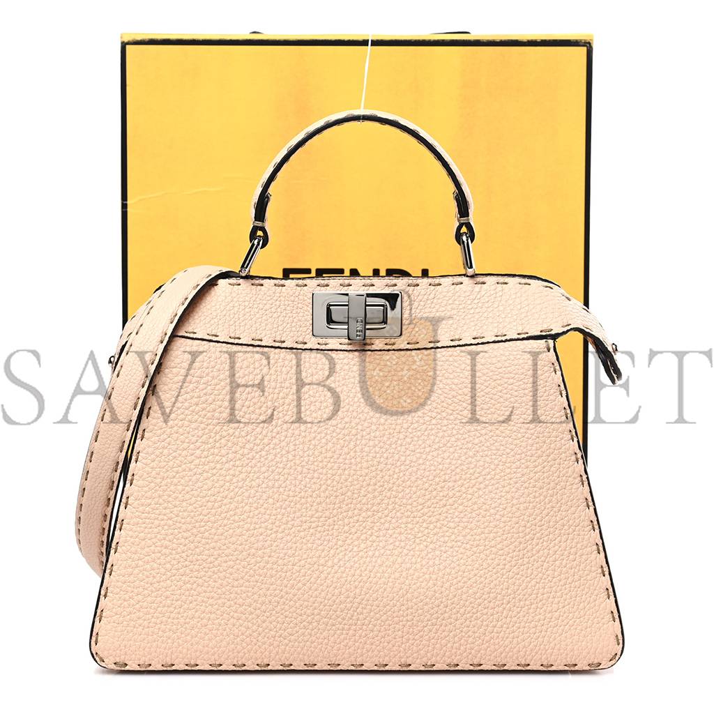 FENDI CUOIO ROMANO SELLERIA CHAMOIS SMALL PEEKABOO I SEE U SATCHEL CIPRIA (27*20*11cm)